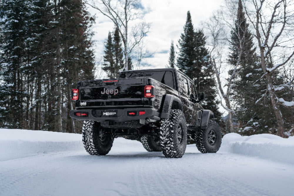 Fits 21-23 Jeep Gladiator 3" High Clearance Filter Back, Rear Turn Down-S6502409 - Filter Back Exhaust Car Part People