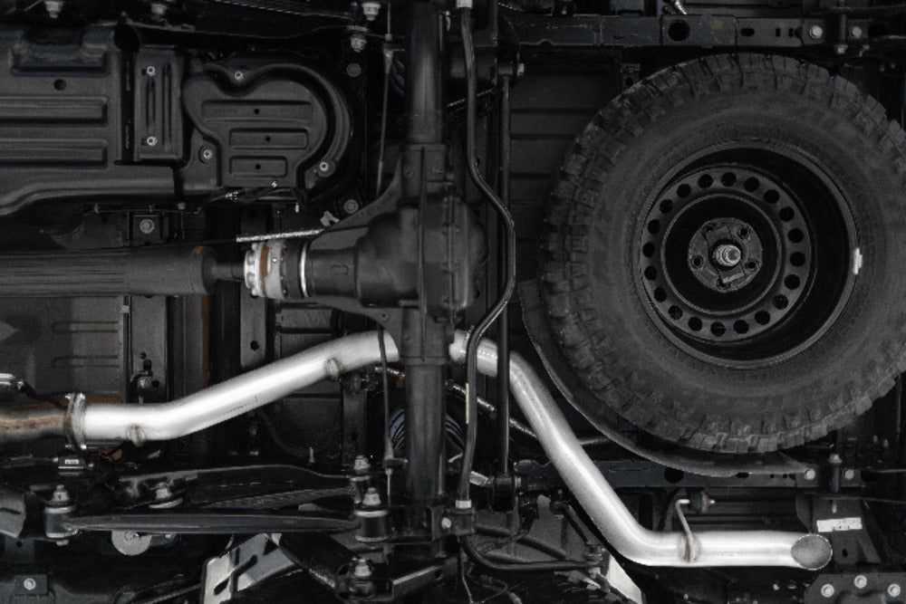 Fits 21-23 Jeep Gladiator 3" High Clearance Filter Back, Rear Turn Down-S6502409 - Filter Back Exhaust Car Part People