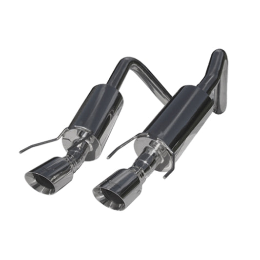 Fits 08 Corvette 2 1/2" Dual Muffler Axle Back 4" Round Dual Wall Tips-S7000304 - Axle Back Exhaust Car Part People