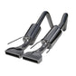 Fits 2005-07 Corvette 2 1/2" Dual Muffler Axle Back Rectangular Tips-S7002304 - Axle Back Exhaust Car Part People