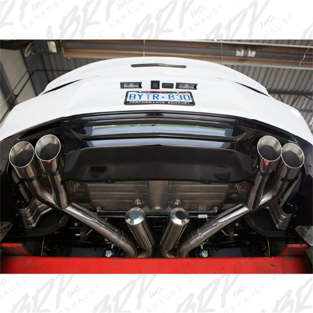 Fits 16-24 Chevrolet Camaro 3" Dual Cat Back Quad Tips Race Version-S7033409 - Cat Back Exhaust Car Part People