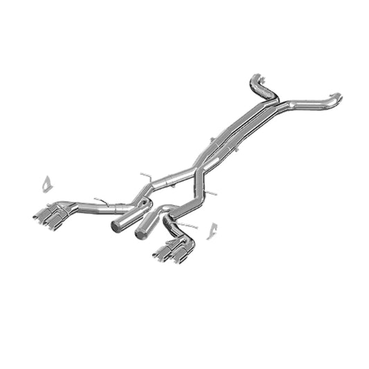 Fits 16-24 Chevrolet Camaro 3" Dual Cat Back Quad Tips Race Version-S7033409 - Cat Back Exhaust Car Part People