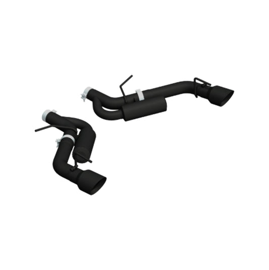 Fits 2016-2024 Chevrolet Camaro 3" Dual Axel Back, Black Coated - S7034BLK - Axle Back Exhaust Car Part People