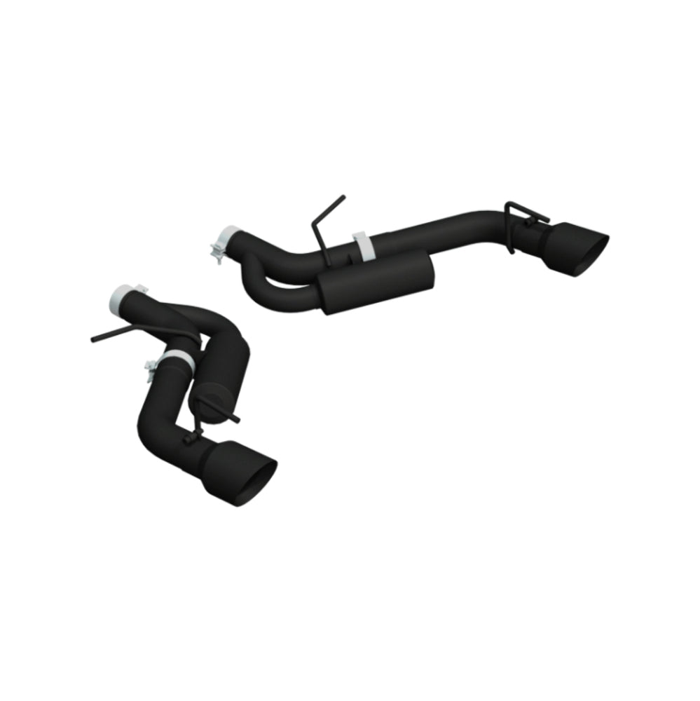 Fits 2016-2024 Chevrolet Camaro 3" Dual Axel Back, Black Coated - S7034BLK - Axle Back Exhaust Car Part People