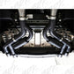 Fits 17-24 Chevrolet Camaro 3" Dual Axle Back; Quad Tips; Black Coated-S7036BLK