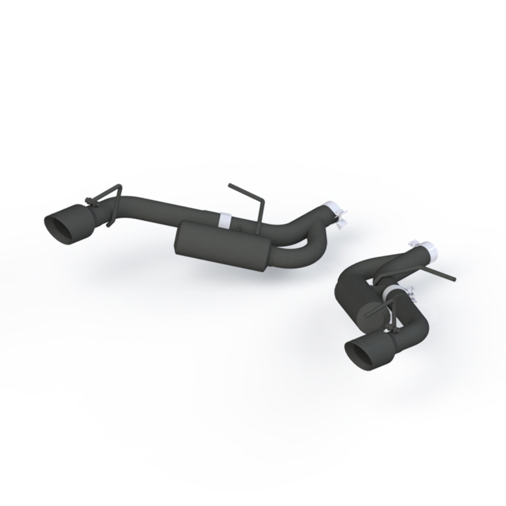 Fits 2016-2024 Chevrolet Camaro 2.5in. Axle Back; Non NPP; Black Coated-S7038BLK - Axle Back Exhaust Car Part People