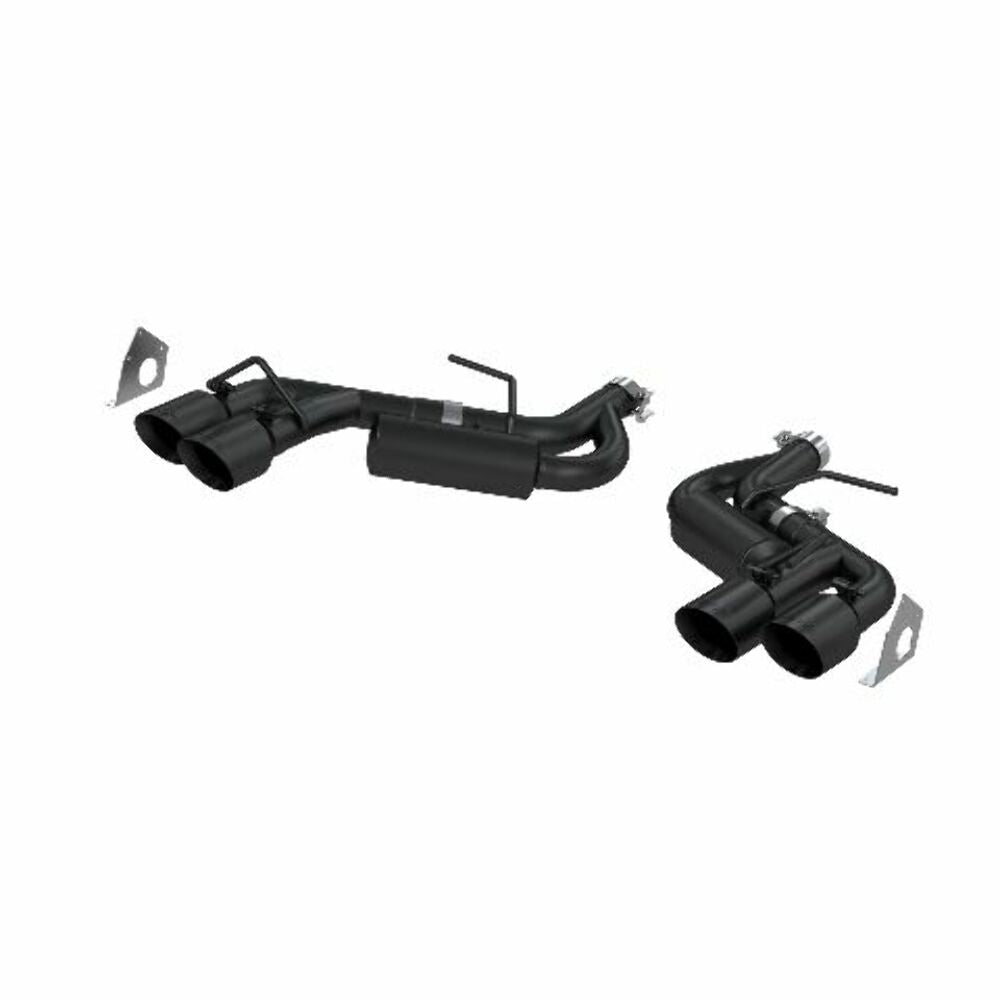 Fits 2016-24 Chevrolet Camaro 2.5" Axle Back; NPP Only; Black Coated-S7039BLK - Axle Back Exhaust Car Part People