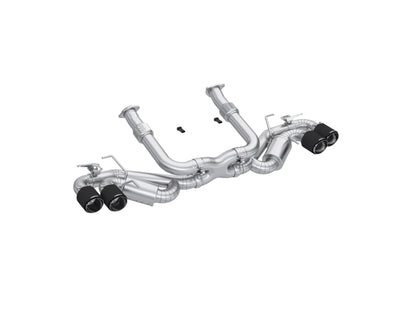 2020-2024 Chevrolet Corvette Stingray 3" Cat-Back; Quad Split Rear 4.5" S70413CF - Cat Back Exhaust Car Part People