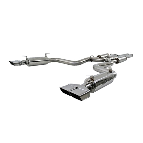 Fits 2008-2010 Dodge Challenger 3in. Cat Back; Dual Split Rear; T304 - S7110304
