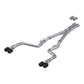 Fits 2017-2018 Dodge Challenger 3in. Cat Back; Dual Rear; Quad Tips - S71143CF