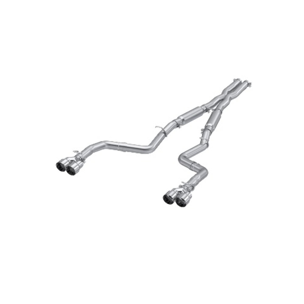 Fits 2015-2016 Dodge Challenger 3in. Cat Back; Dual Rear; Quad Tips - S7115AL - Cat Back Exhaust Car Part People