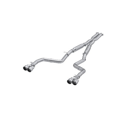 Fits 2015-2016 Dodge Challenger 3in. Cat Back; Dual Rear; Quad Tips - S7115AL - Cat Back Exhaust Car Part People