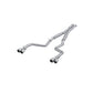 Fits 2015-2016 Dodge Challenger 3in. Cat Back; Dual Rear; Quad Tips - S7115AL