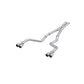 Fits 2016 Dodge Challenger 3in. Cat Back; Dual Rear; Quad Tips - S7116AL
