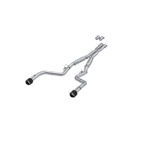 Fits 2017-2023 Dodge Charger 3in. Cat Back; Dual Rear; Dual Tips - S71173CF