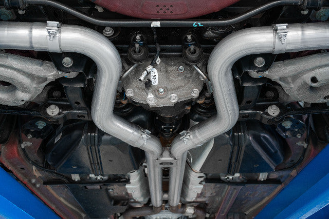 Fits 2018-23 Mustang 3" Cat Back w/Quad 4" Dual Wall Tips Street Version-S7205AL