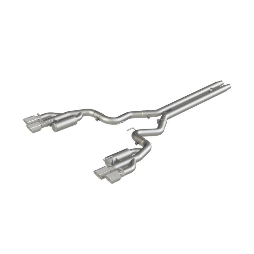 Fits 18-23 Mustang 3" Cat Back w/Quad 4" Dual Wall Tips Race Version-S7207304 - Cat Back Exhaust Car Part People