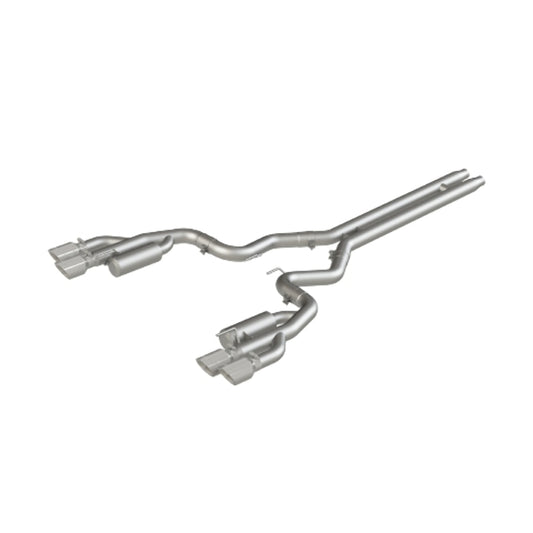 Fits 18-23 Ford Mustang 3" CatBack w/Quad 4" Dual Wall Tips Race Version-S7207AL - Cat Back Exhaust Car Part People