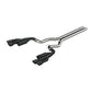 Fits 2018-2023 Ford Mustang 3" Cat Back w/Quad 4" Dual Wall Tips-Black-S7207BLK