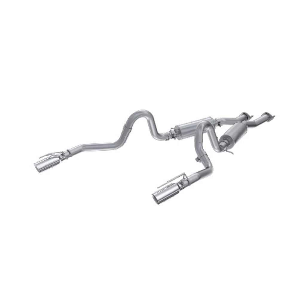 Fits 1999-03 Ford Mustang 2.5" Cat Back; Dual Split Rear; 3.5" tips; AL-S7221AL - Cat Back Exhaust Car Part People