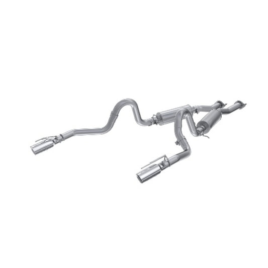 Fits 1999-03 Ford Mustang 2.5" Cat Back; Dual Split Rear; 3.5" tips; AL-S7221AL - Cat Back Exhaust Car Part People