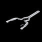 Fits 24 Ford Mustang 3" Cat Back Dual Split Rear Race Version 4.5" tips-S7253AL