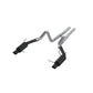 Fits 2011-14 Mustang 3" Cat Back Dual Split Rear Street Version 4" tips-S7258BLK