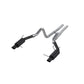 Fits 2011-14 Mustang 3" Cat Back Dual Split Rear Street Version 4" tips-S7258BLK