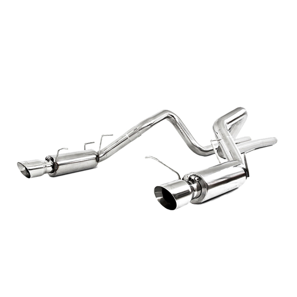 Fits 11-12 Ford Mustang 3" Cat Back Dual Split Rear Race Version T304-S7260304 - Cat Back Exhaust Car Part People