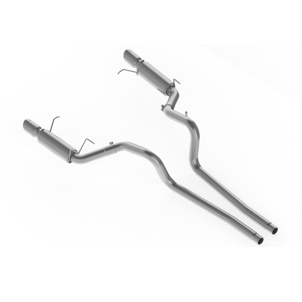 Fits 2011-12 Ford Mustang 3" Cat Back; Dual Split Rear; Race Version; AL-S7264AL - Cat Back Exhaust Car Part People