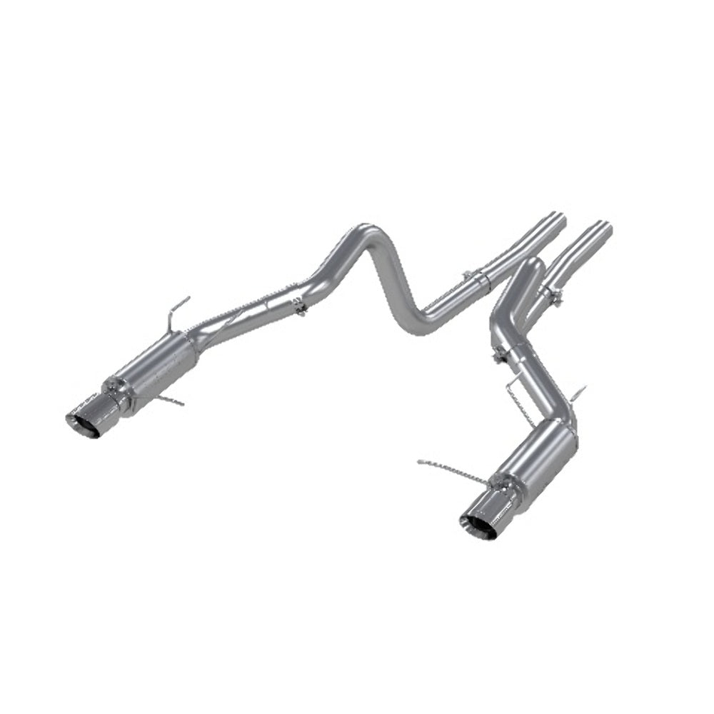 Fits 2011-12 Ford Mustang 3" Cat Back; Dual Split Rear; Race Version; AL-S7264AL - Cat Back Exhaust Car Part People
