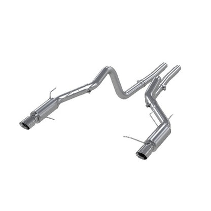 Fits 2011-12 Ford Mustang 3" Cat Back; Dual Split Rear; Race Version; AL-S7264AL - Cat Back Exhaust Car Part People