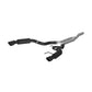 Fits 2015-2024 Ford Mustang 3" Cat Back Dual Split Rear 4.5" tips Black-S7275BLK - Cat Back Exhaust Car Part People