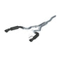 Fits 2015-2024 Ford Mustang 3" Cat Back Dual Split Rear 4.5" tips Black-S7275BLK