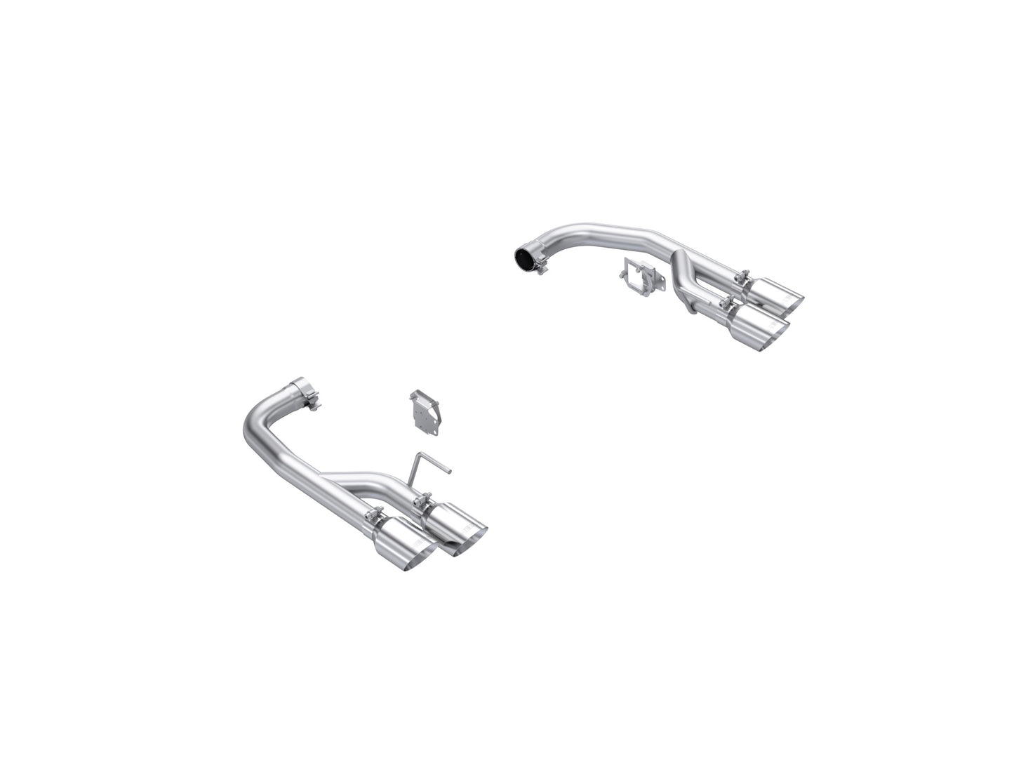 Fits 2024 Mustang 2.5" Axle-Back w/Quad 4" Dual Wall Tips Race Version-S7281304 - Axle Back Exhaust Car Part People