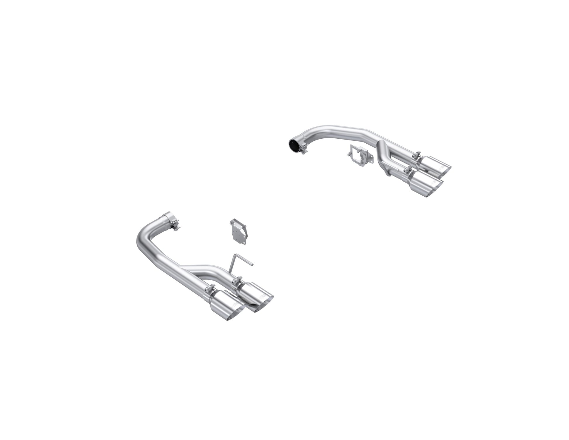 Fits 2024 Mustang 2.5" Axle-Back w/Quad 4" Dual Wall Tips Race Version-S7281304 - Axle Back Exhaust Car Part People