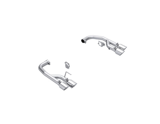 Fits 2024 Mustang 2.5" Axle-Back w/Quad 4" Dual Wall Tips Race Version-S7281304 - Axle Back Exhaust Car Part People