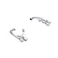Fits 2024 Mustang 2.5" Axle-Back w/Quad 4" Dual Wall Tips Race Version-S7281304