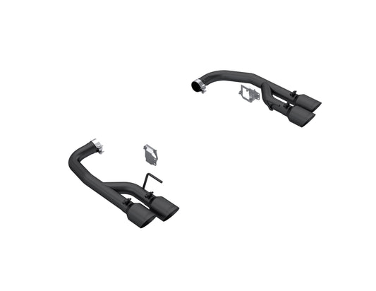 Fits 24 Ford Mustang 2.5" Axle-Back w/Quad 4in.Tips; Race Version; BLK-S7281BLK - Axle Back Exhaust Car Part People