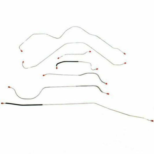 Brake Line Kit For 56 Ford Thunderbird Manual 7 Piece Steel Fine Lines