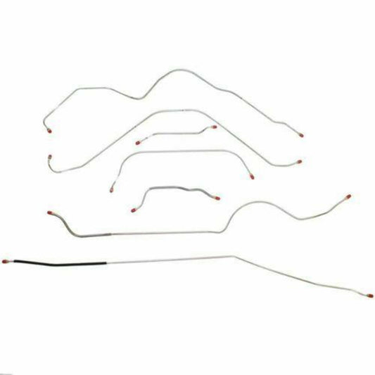 Complete Brake Line Kit For 56 Ford Thunderbird w/Power Brakes 7 Piece Steel SCK5602OM