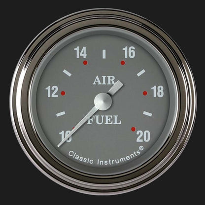 Silver Gray 2 1/8" Air Fuel Ratio Gauge SG194SLF