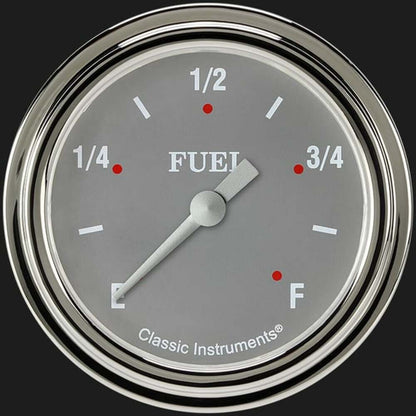Silver Gray 2 5/8" Fuel Gauge SG309SLF