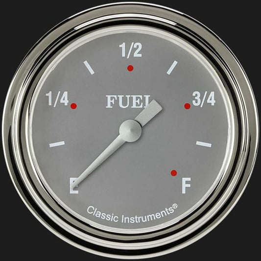 Silver Gray 2 5/8" Fuel Gauge SG309SLF