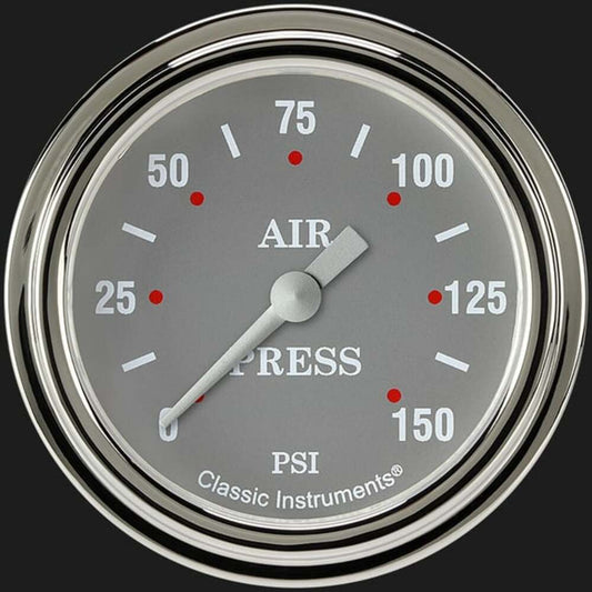 Silver Gray 2 5/8" Air Pressure Gauge SG318SLF