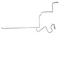 1965 Ford Thunderbird Fuel Line 2 Piece 3/8 Inch Tank-Pump Fuel Set - SGL6501SS