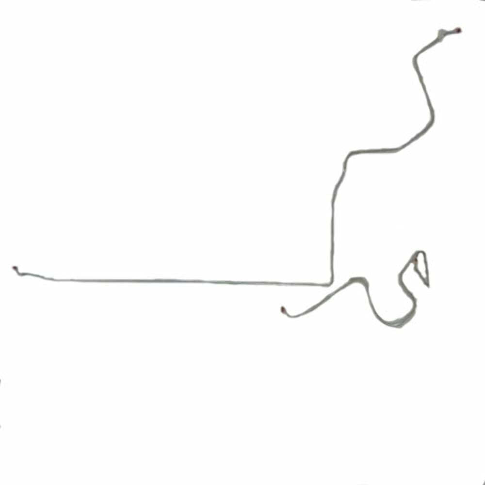 1966 Ford Thunderbird Fuel Line Kit 2 Piece 3/8 Tank to Pump Fuel Set -SGL6601SS - Pre-Bent Fuel Lines Car Part People