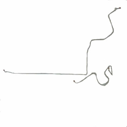 1966 Ford Thunderbird Fuel Line Kit 2 Piece 3/8 Tank to Pump Fuel Set -SGL6601SS - Pre-Bent Fuel Lines Car Part People