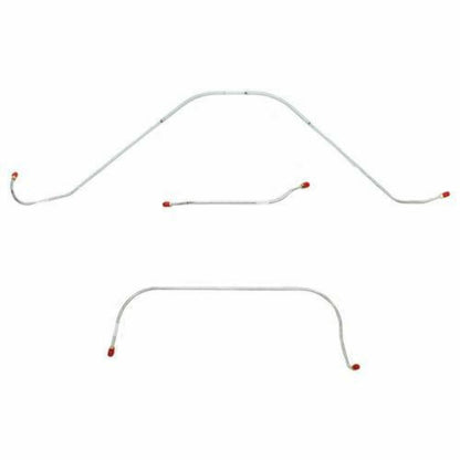 1956 Ford Thunderbird Front Brake Line Kit with Power Brakes 3 Piece - SKT5602SS - Front Lines Car Part People