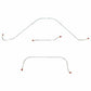 1956 Ford Thunderbird Front Brake Line Kit with Power Brakes 3 Piece - SKT5602SS